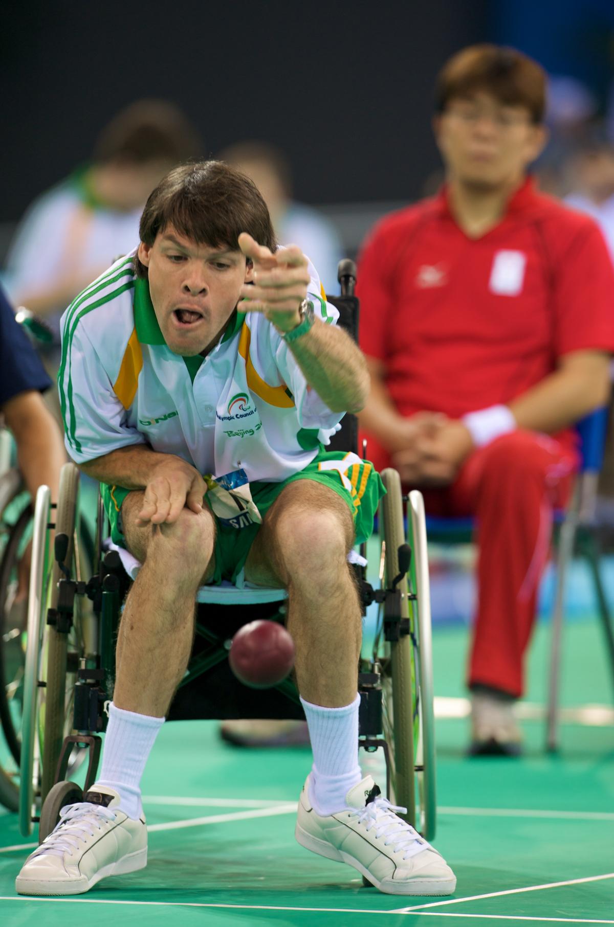 Irish boccia player