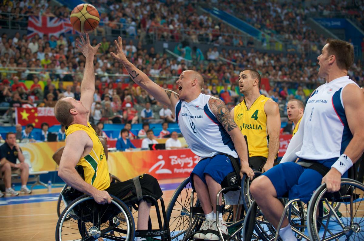Wheechair Basketball Men game - Great Britain vs Australia Wheechair Basketball Men game - Great Britain vs Australia