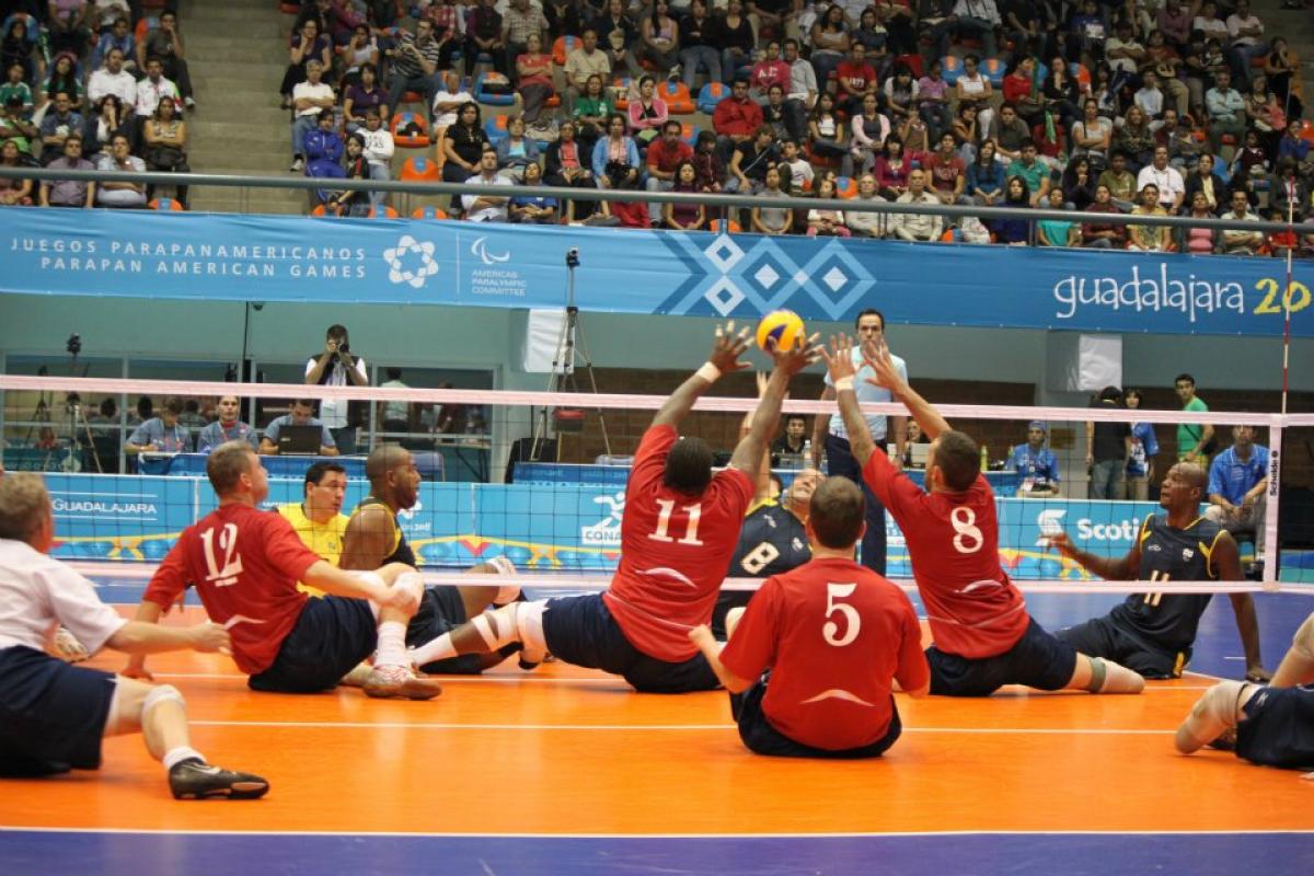 Sitting Volleyball match - USA vs Brazil Men