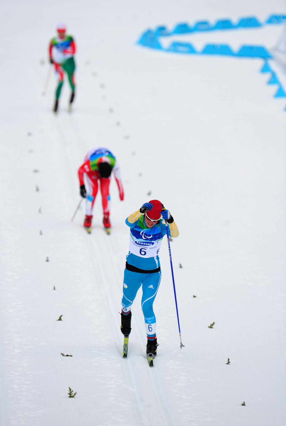 Oleksandra Kononova competing at the Vancouver 2010 Paralympic Winter Games
