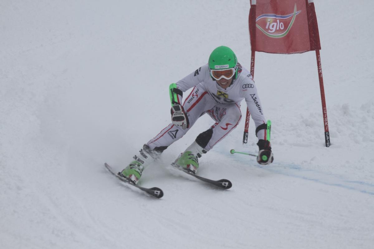 Austria's Markus Salcher competing in the 2011-12 ski season Austria's Markus Salcher competing in the 2011-12 ski season