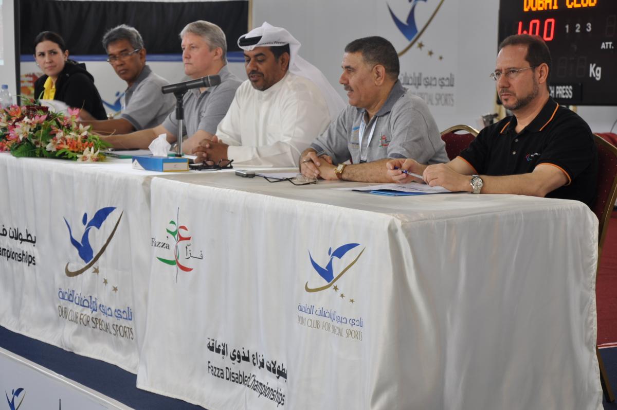 IPC Anti-Doping Outreach Booth at the 2012 FAZZA International Powerlifting Competition