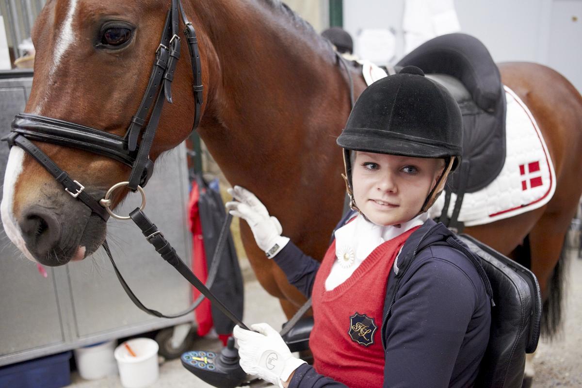 Stinna Kaastrup and her horse