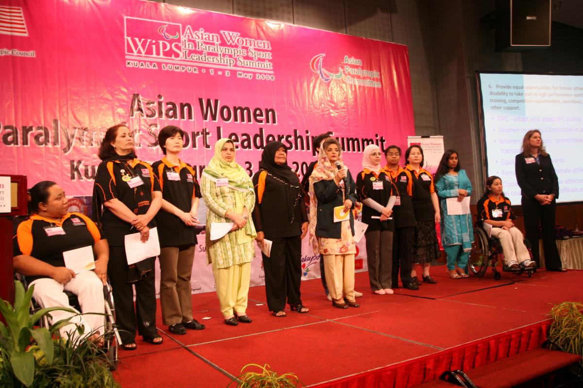 2008 Asian Women in Paralympic Sport Leadership Summit in Kuala Lumpur, Malaysia