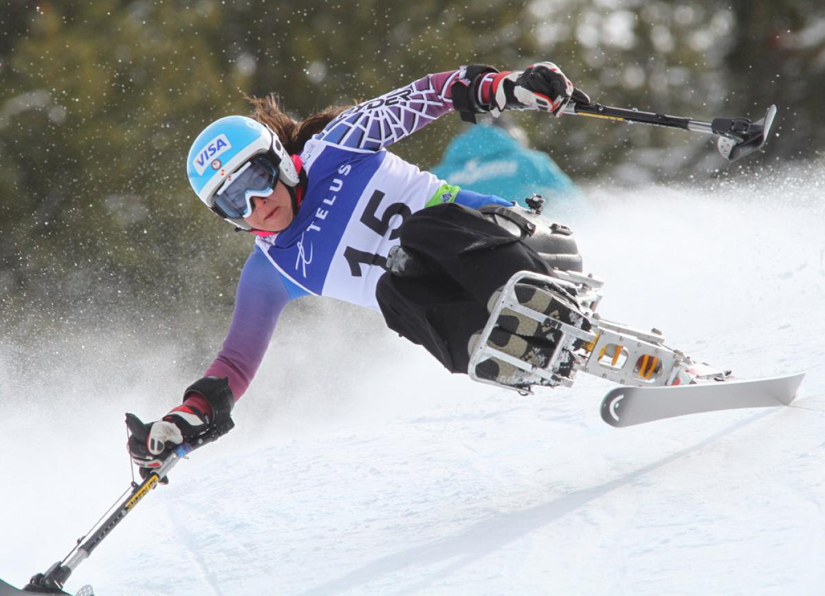 Alana Nichols got double gold in the Super-G Finals Alana Nichols