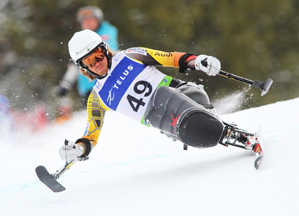 Canada's Josh Dueck won gold in the Super-G Josh Dueck