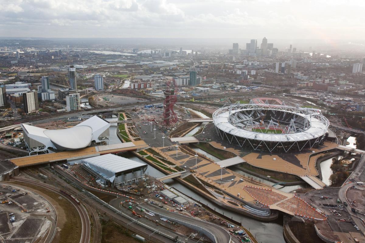 London Olympic Park Aerial View London Olympic Park Aerial View