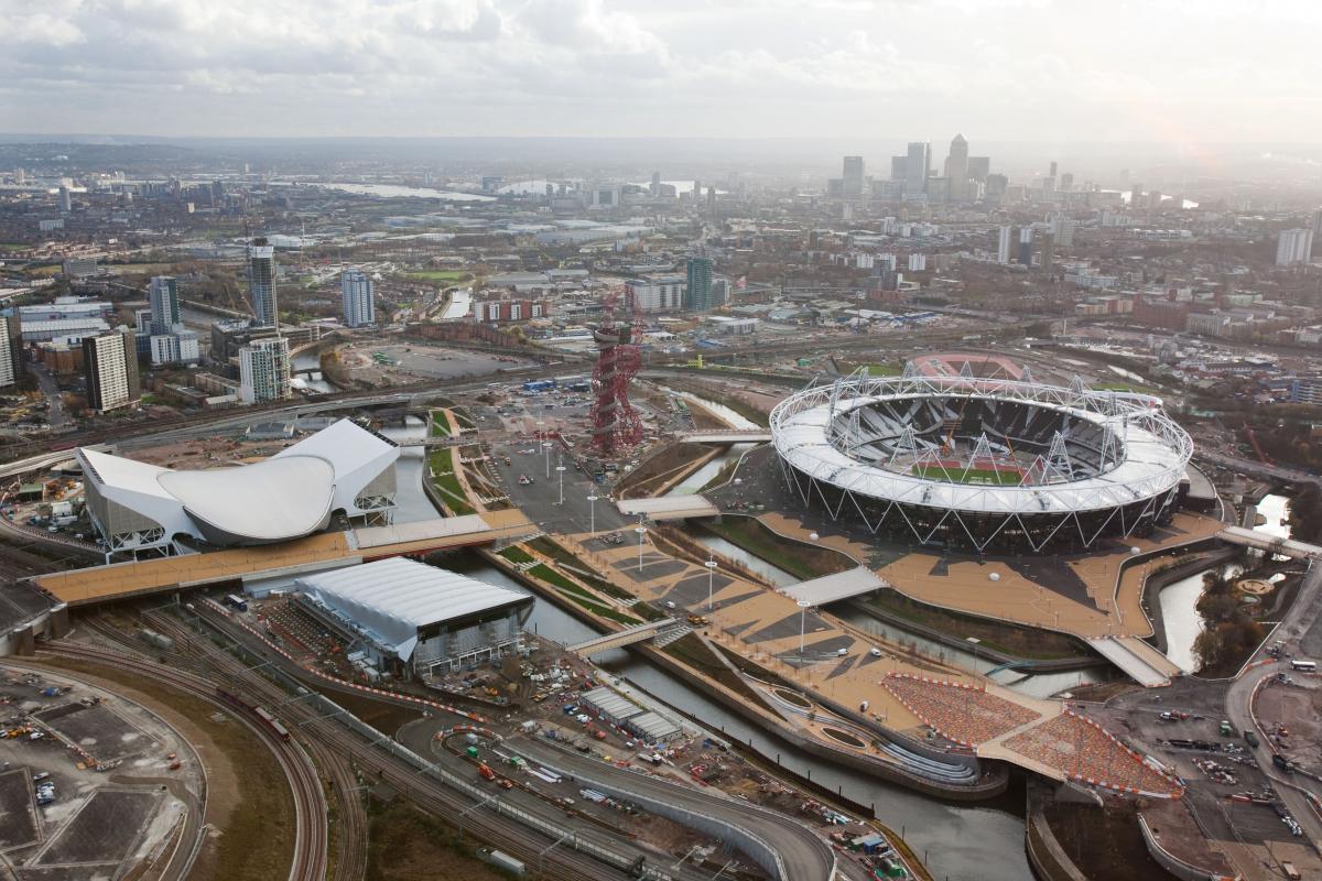 London Olympic Park Aerial View