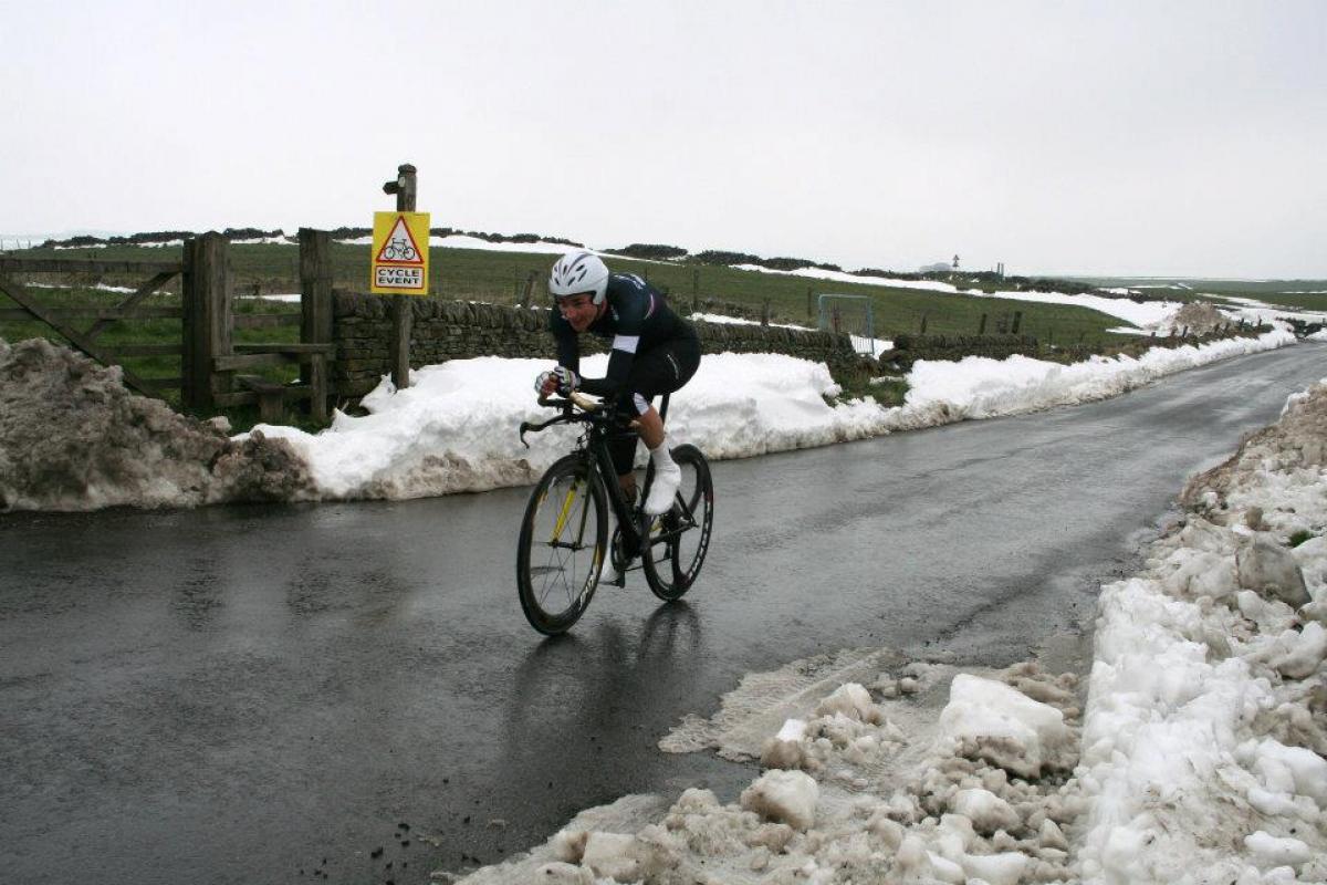 Sarah Storey at Buxton Mountain Time Trial Sarah Storey on bike