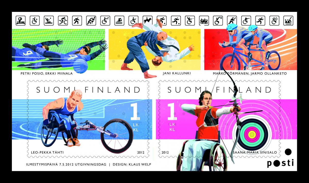 Stamps with Leo-Pekka Tähti and Saana-Maria Sinisalo