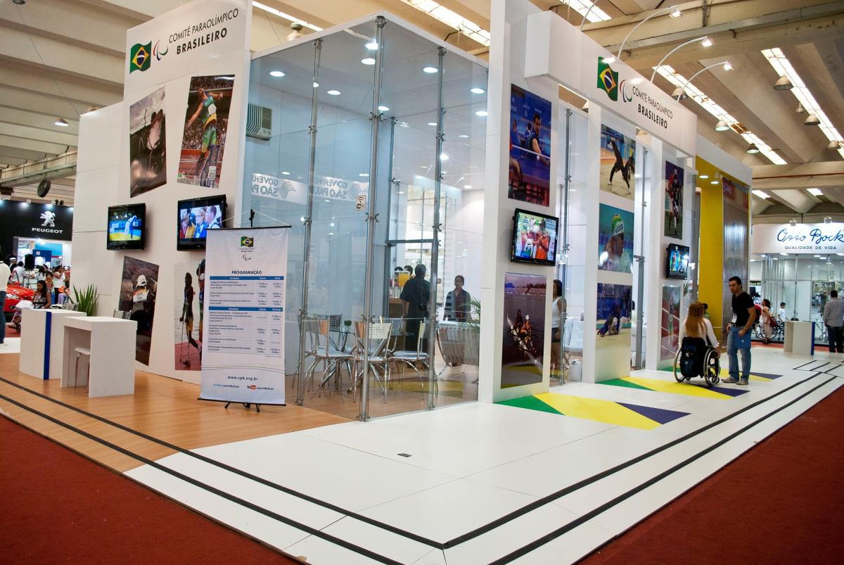 International Fair of Technologies in Rehabilitation, Inclusion and Accessibility the Brazilian Paralympic Committee's stand