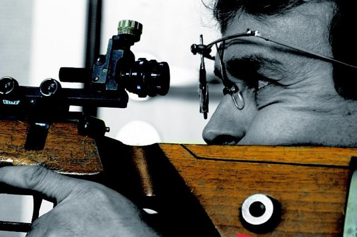 Jonas Jacobsson is one to watch at the Shooting competition in London this year. Jonas Jacobsson close-up