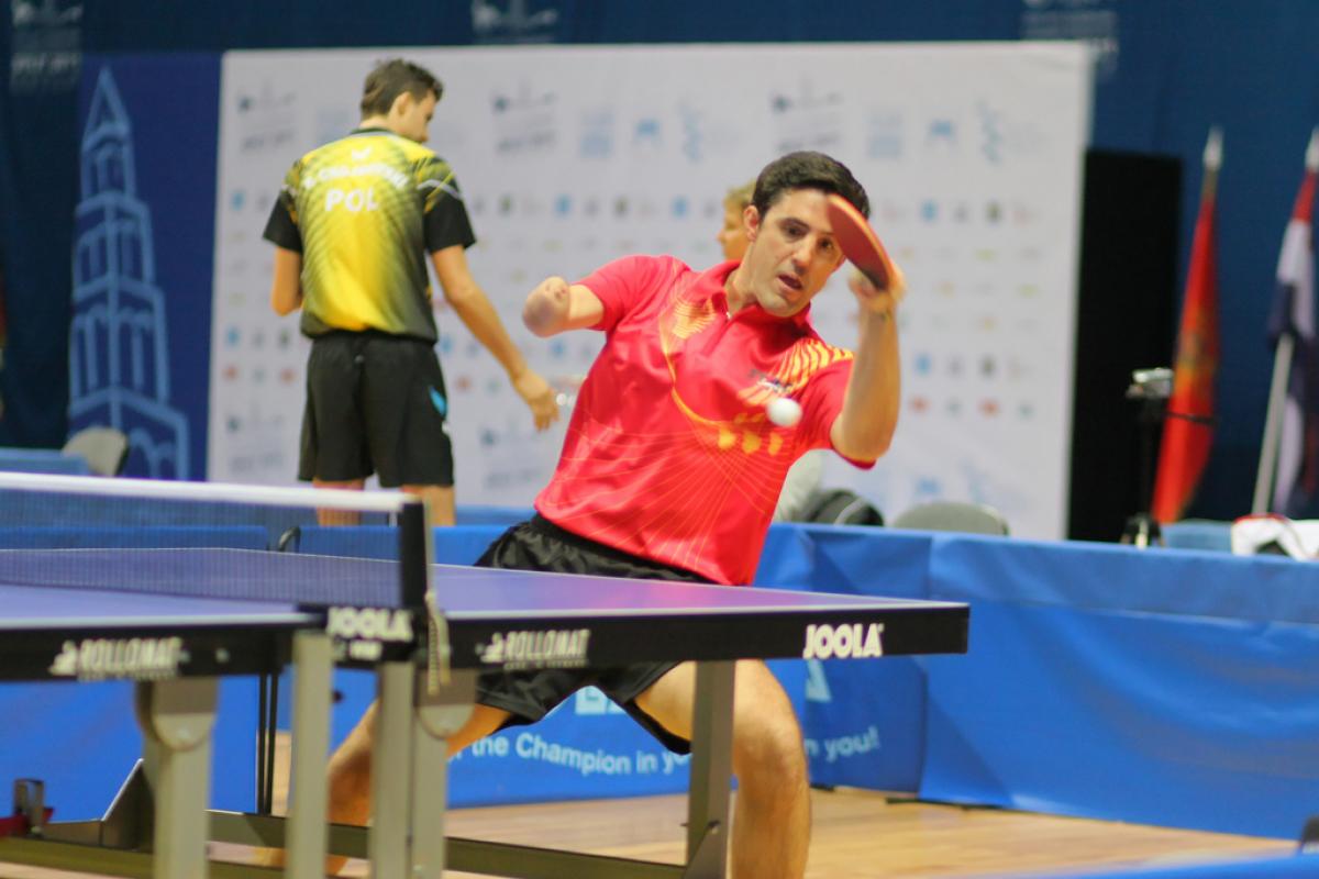 Jose Manuel Ruiz A Spanish person playing table tennis