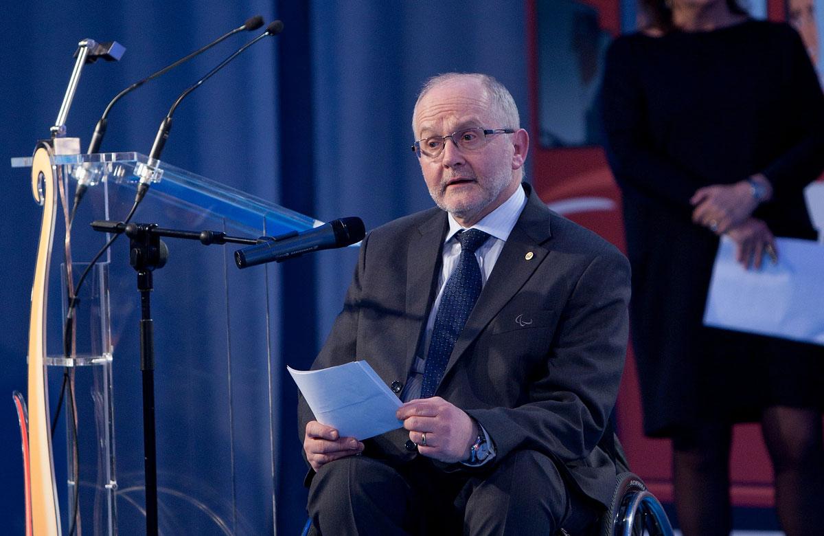 Sir Phlip in Spain Sir Philip at the Paralympic Evening in Madrid, Spain