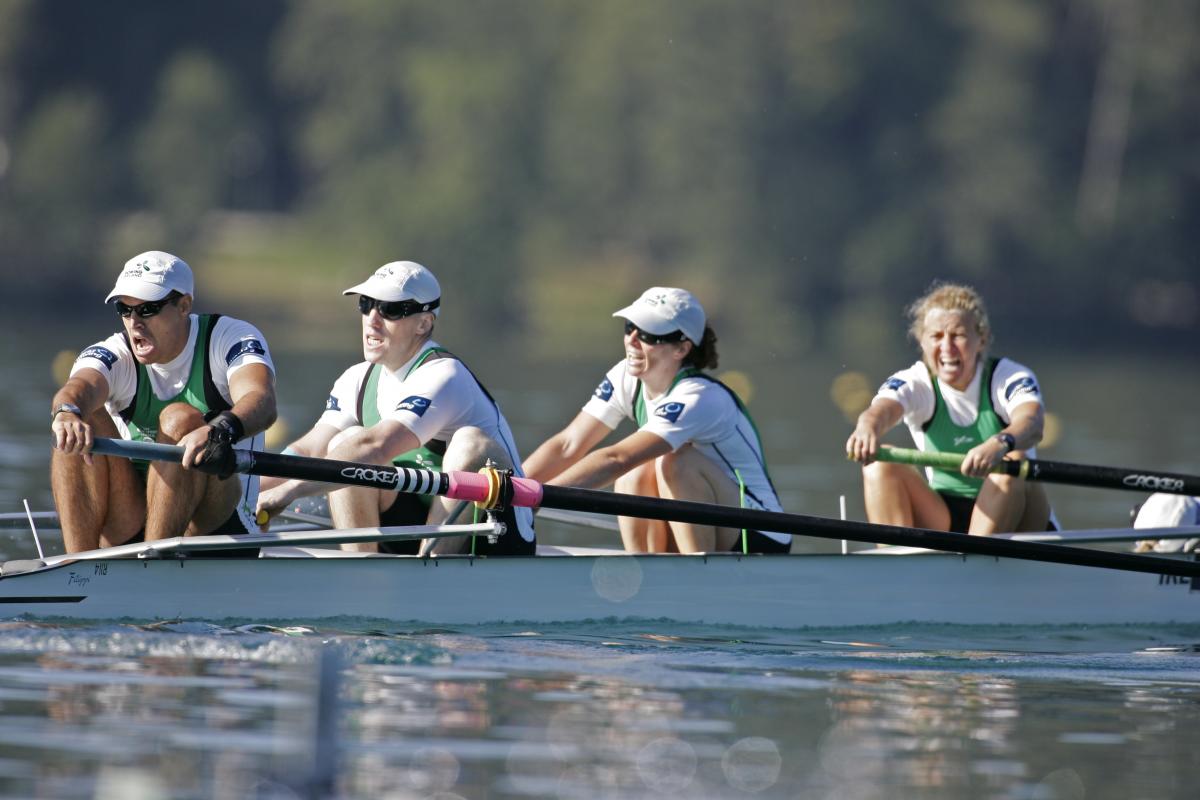 Ireland Rowing Team A picture of four people rowing