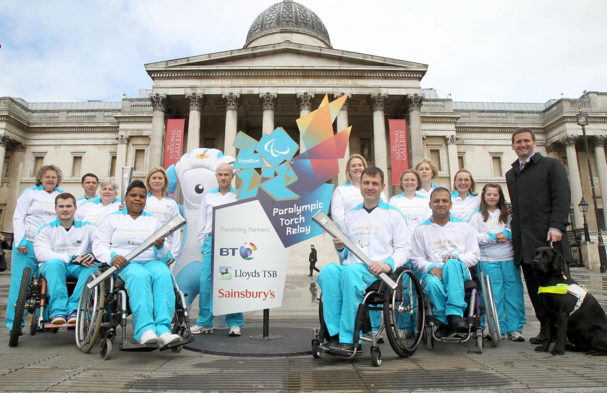 London 2012 Paralympic Torch Relay A picture of several person posing together