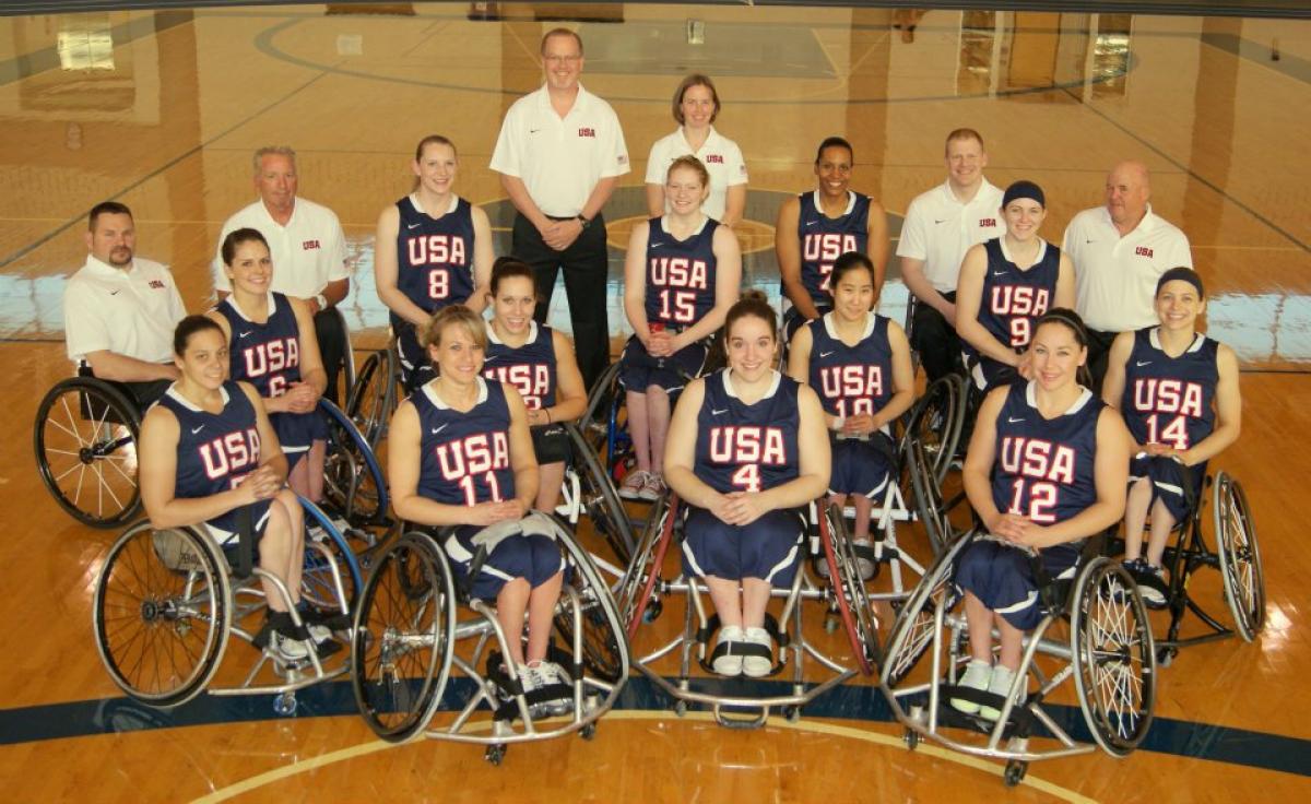 USA women's Wheelchair Basketball team