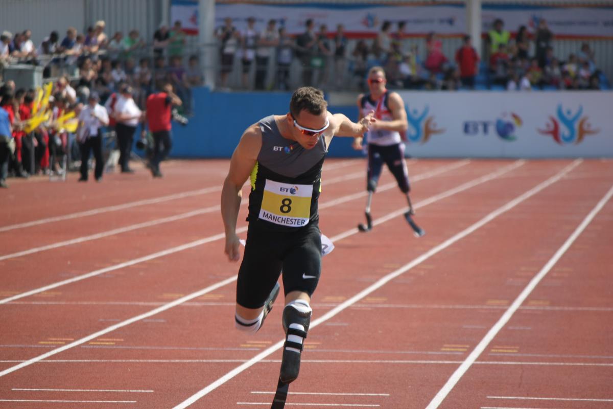 Oscar Pistorius at BT Paralympic World Cup