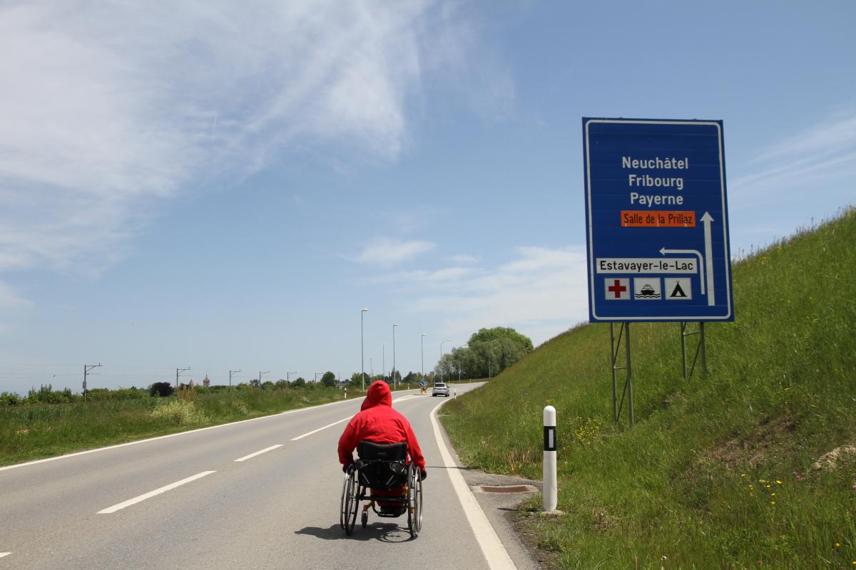 A picture of a lonely man in a wheelchair 