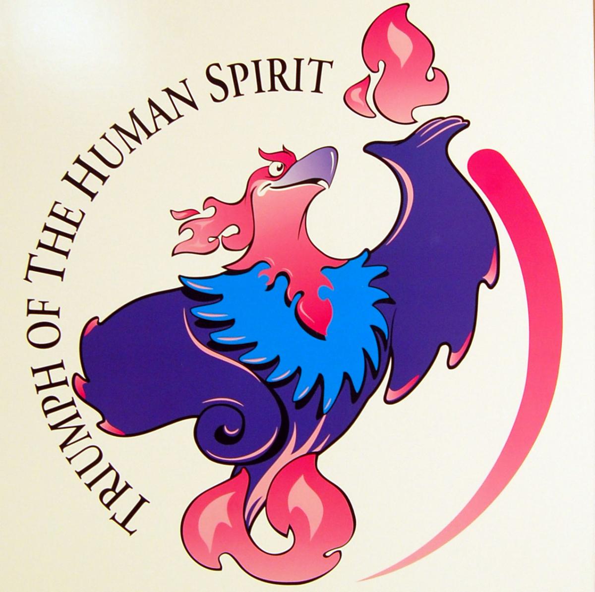 A piture of a phoenix holding a torch