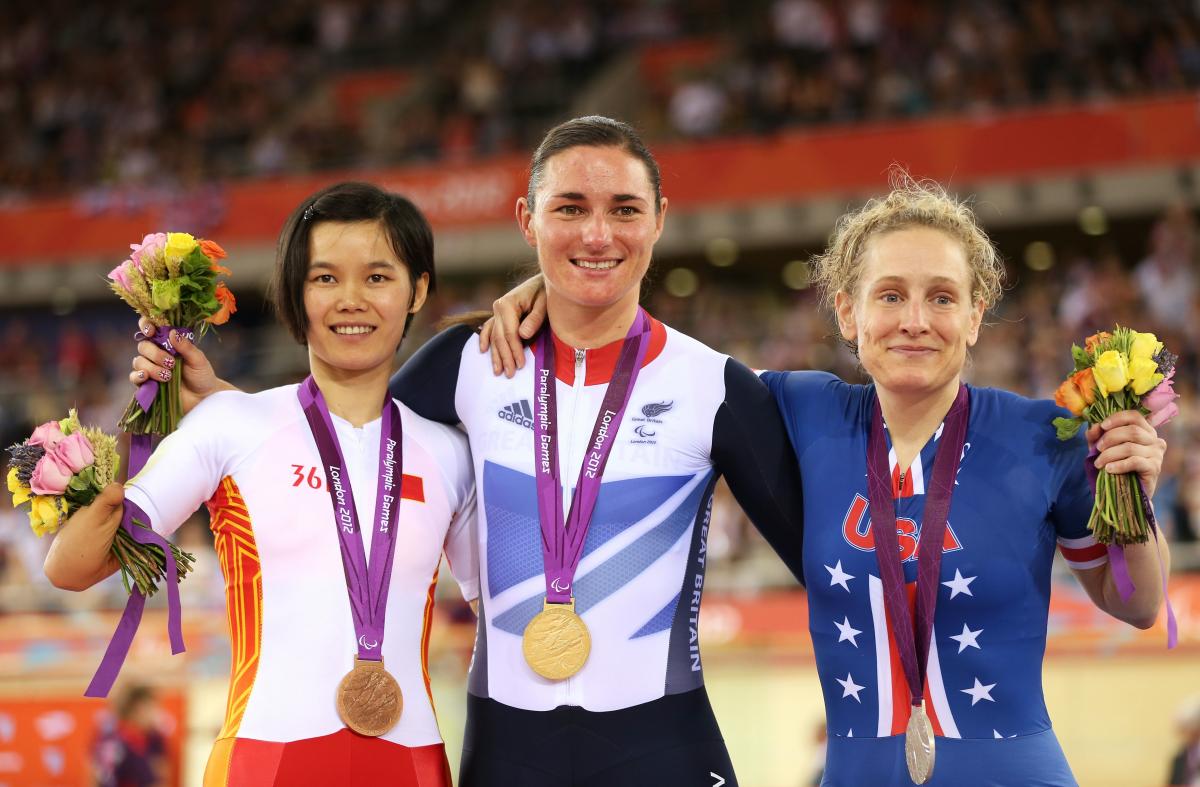Sarah Storey wins second London 2012 gold medal Sarah Storey wins gold, Jennifer Schube silver and Jianping Ruan bronze