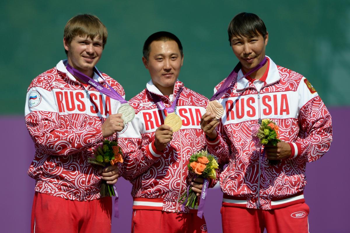 Russian trio clinch archery gold medals