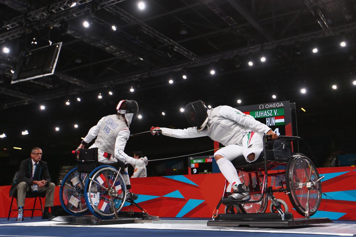 Wheelchair fencing