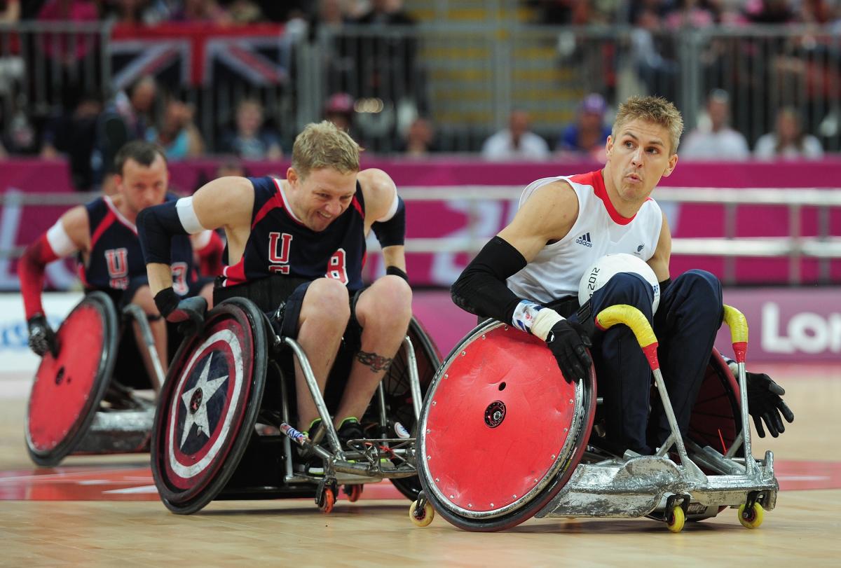 USA-England wheelchair rugby