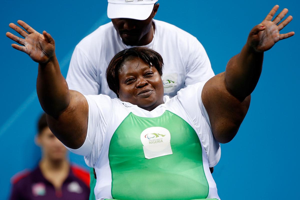 Nigerian powerlifter Grace Anozie