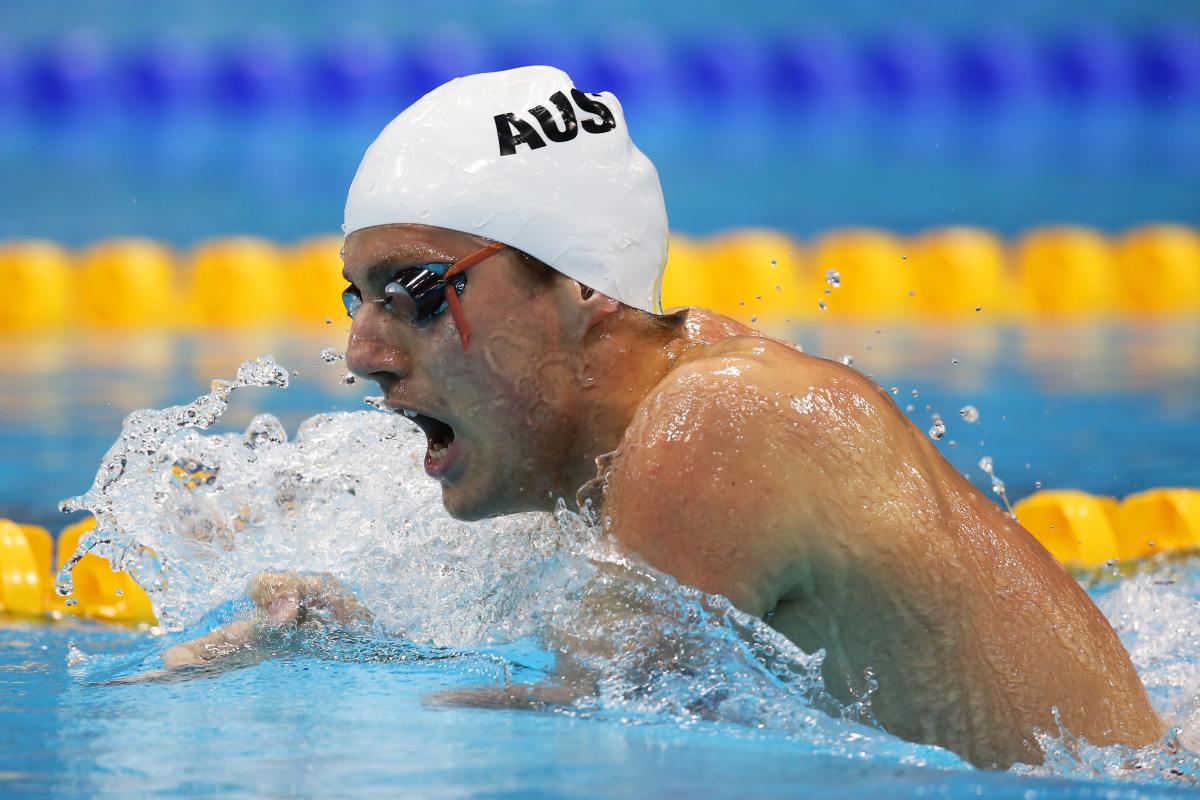 Matthew Cowdrey A picture of a man swimming.