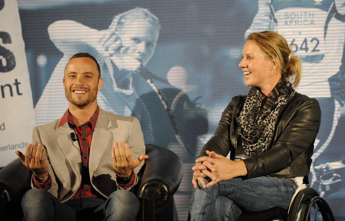 Oscar Pistorius and Esther Vergeer