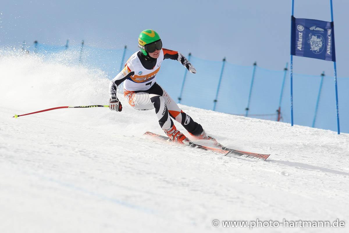 Andrea Rothfuss La Molina Andrea Rothfuss during downhill training