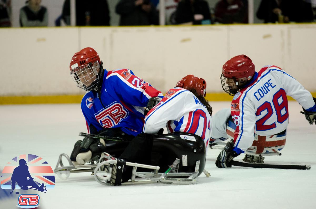 Great Britain's ice sledge hockey team