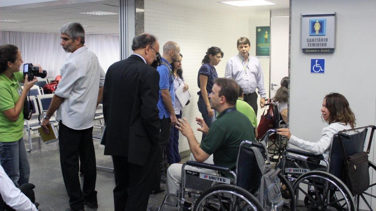 Rio 2016 Organising Committee A picture of a person visiting a building
