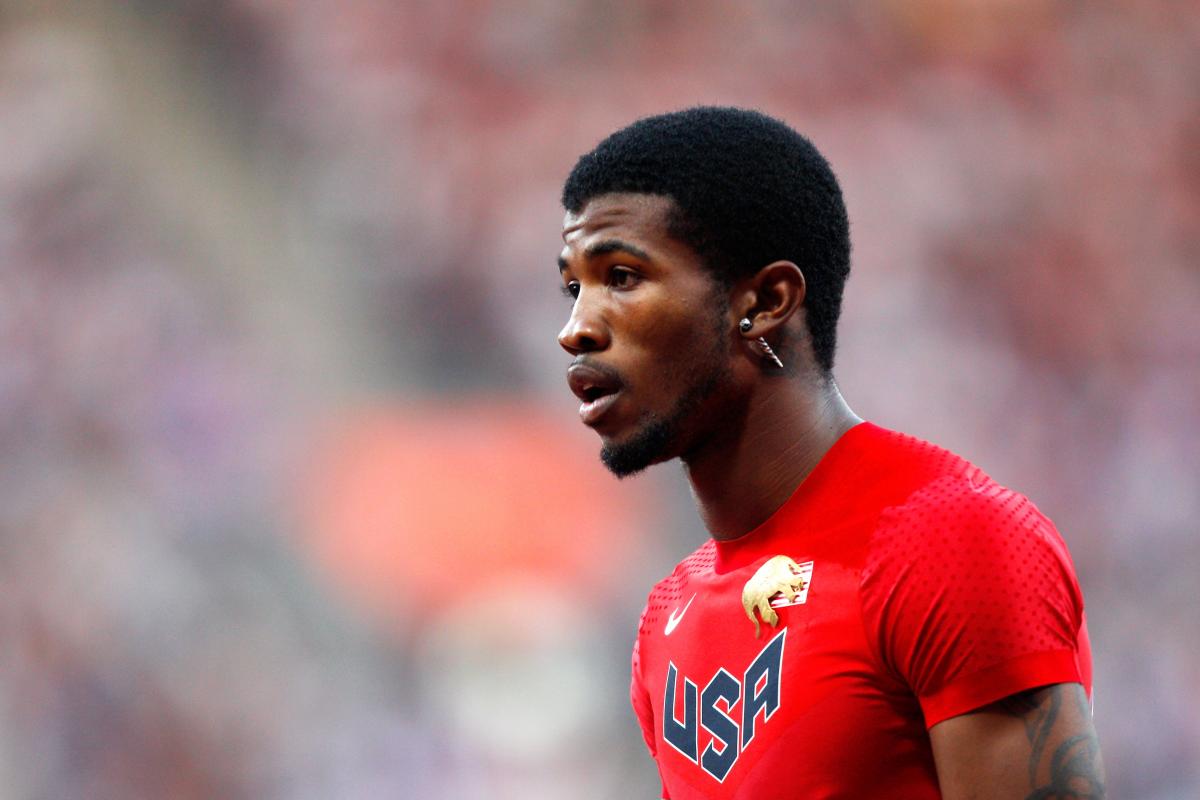 Richard Browne of the United States looks on after the Men's 100m T44 heats on day 7 of the London 2012 Paralympic Games