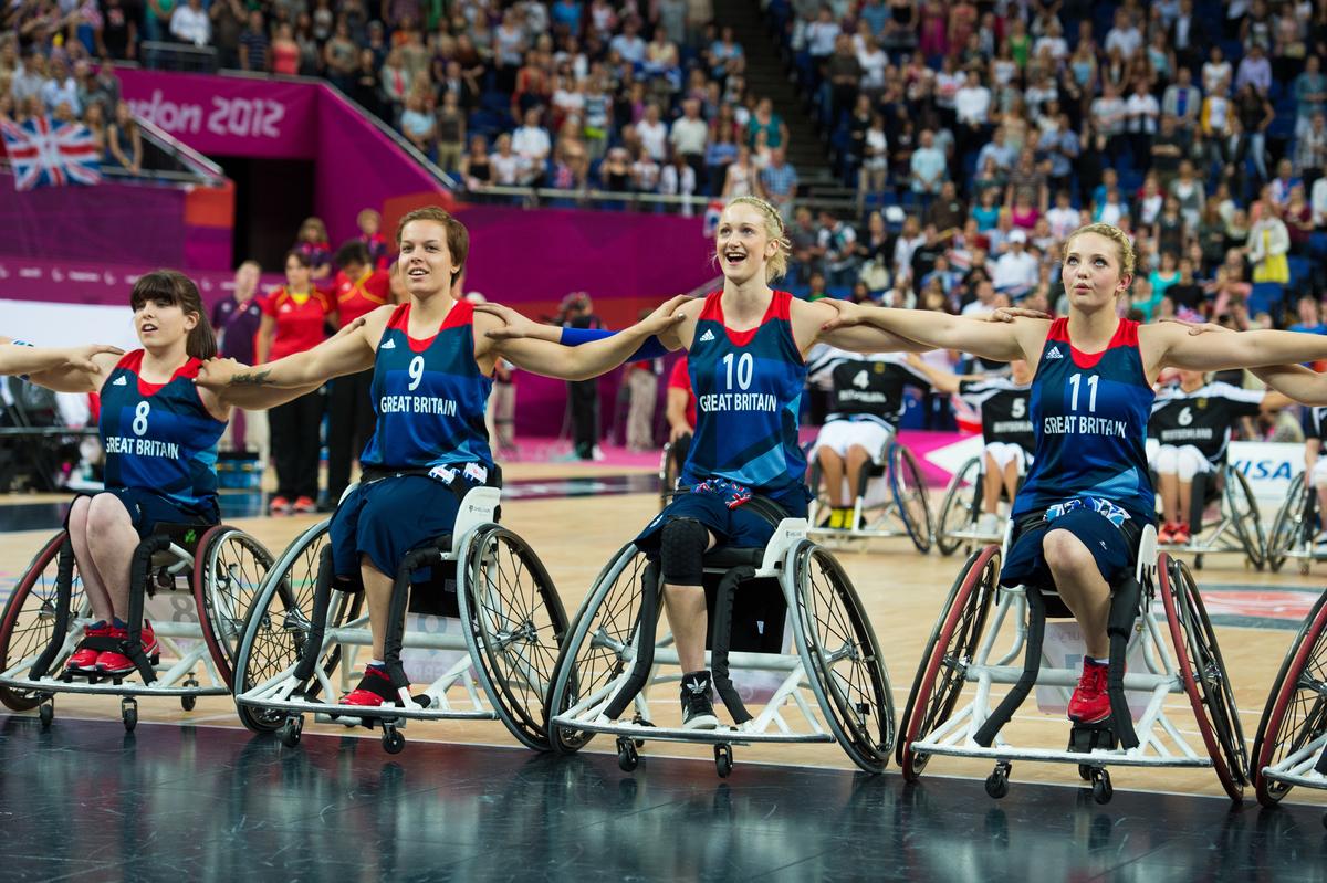 Great Britain woman's Wheelchair Basketball players at London 2012 Great Britain woman's Wheelchair Basketball players at London 2012