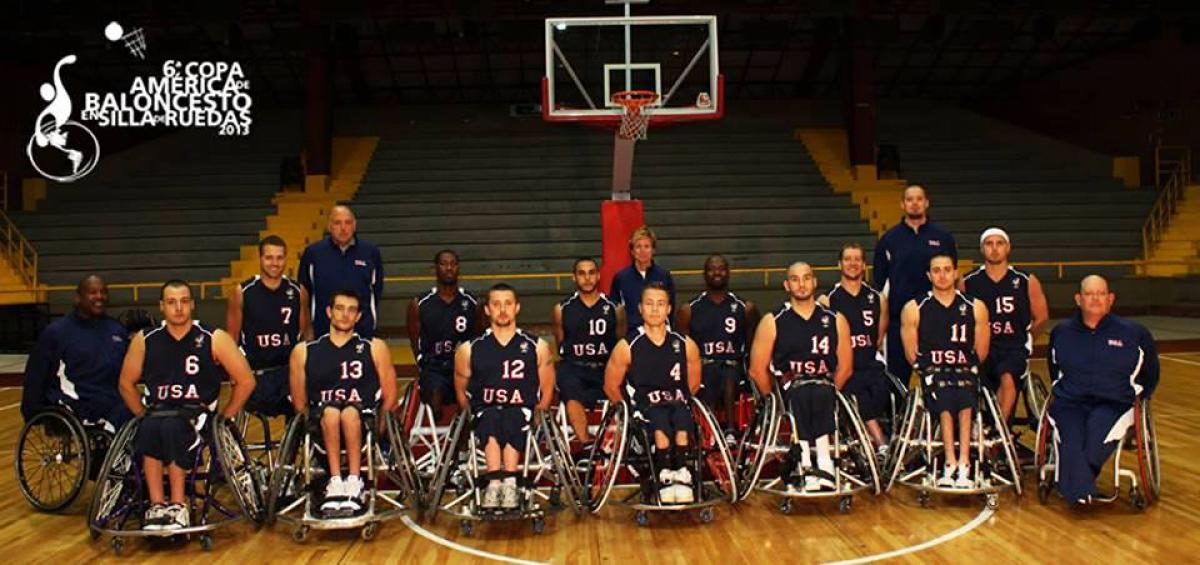 USA men's wheelchair basketball team