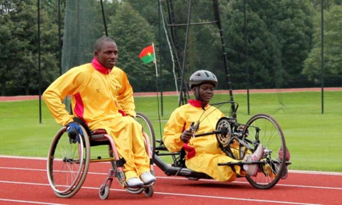 Burkina Faso handcyclists