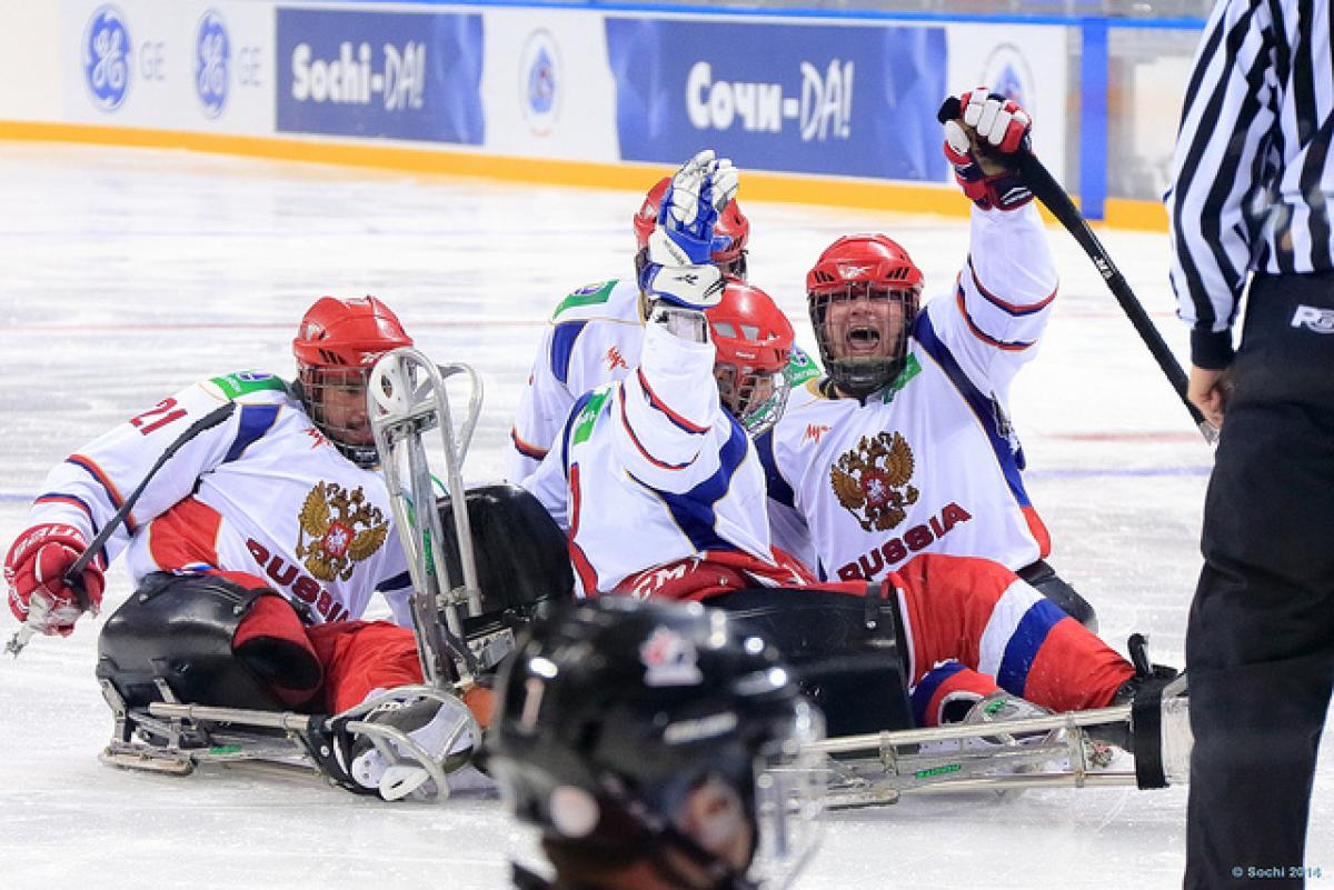 Russia ice sledge hockey team