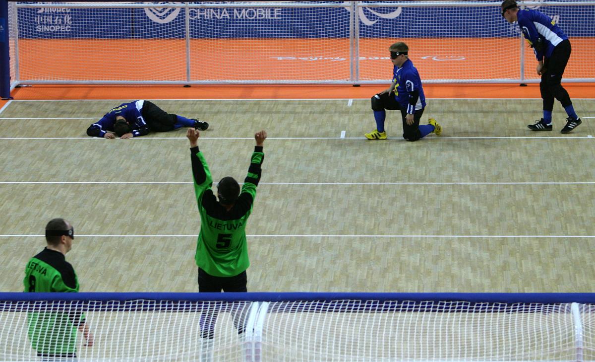 Lithuania's men's goalball team Lithuania's men's goalball team