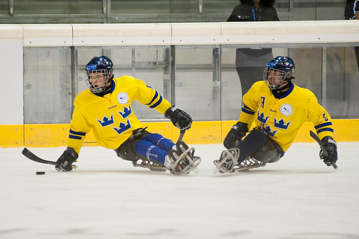 Sweden's ice sledge hockey team