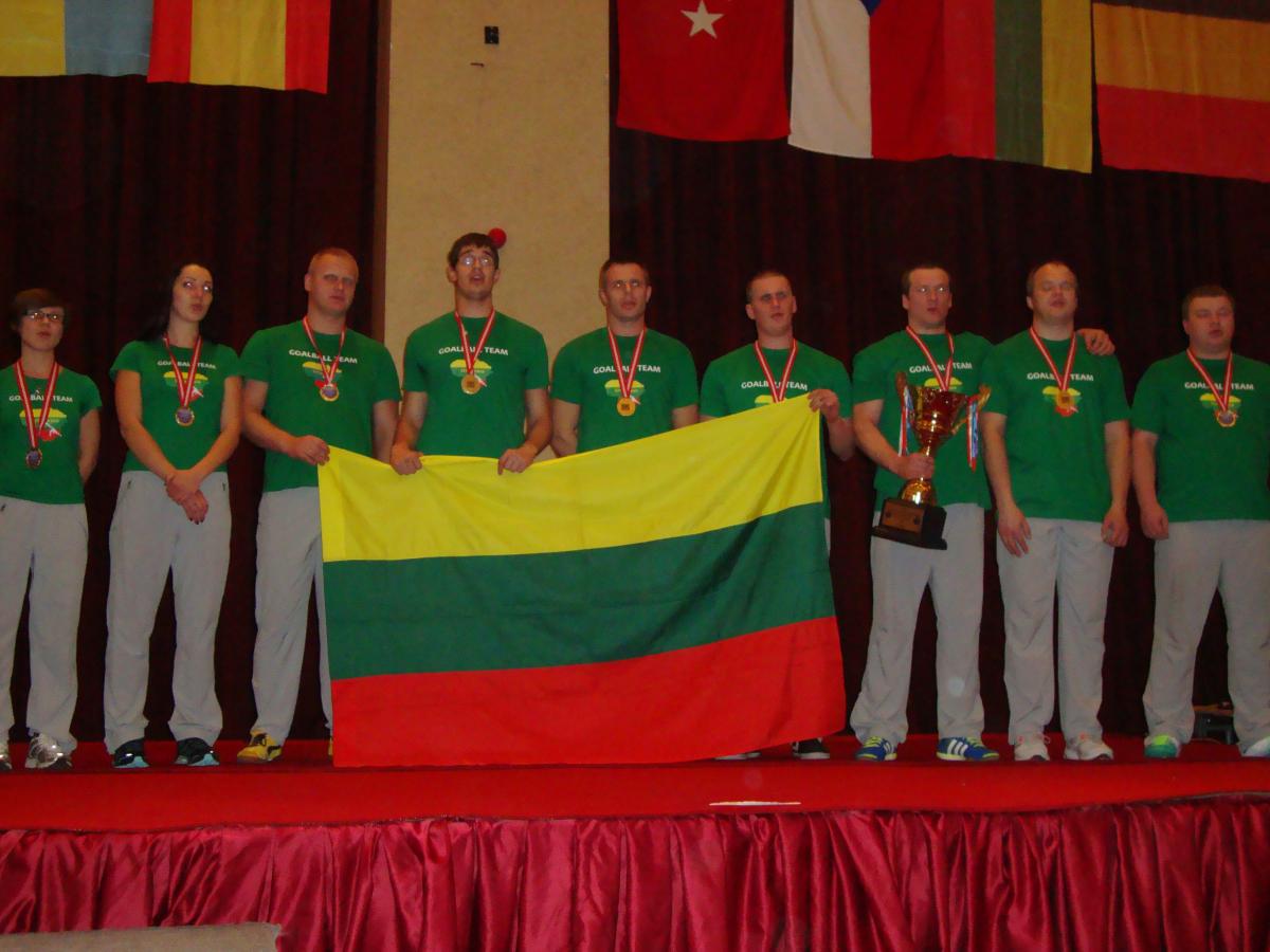 Lithuania's men's goalball team