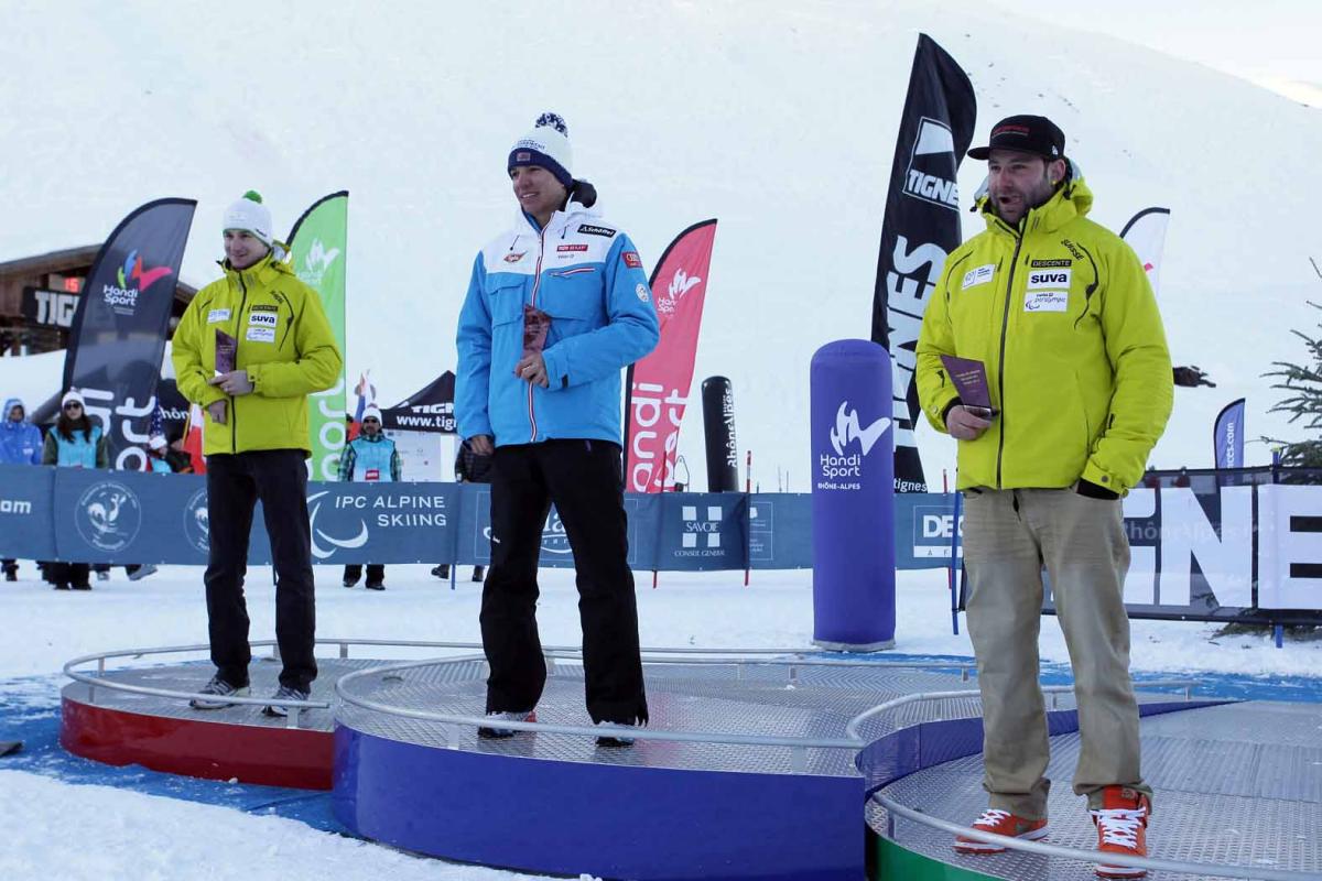 Salcher podium Tignes