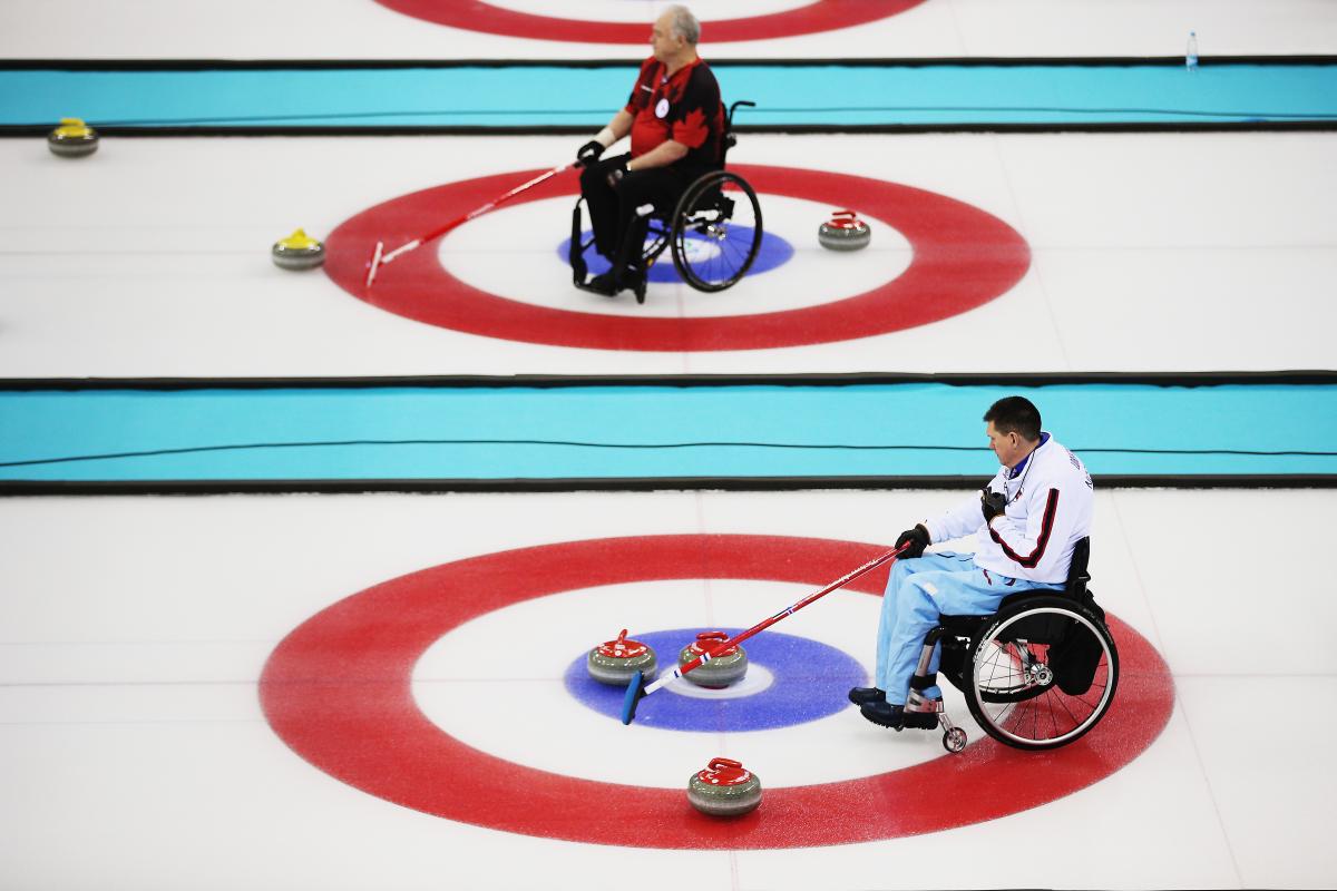 Slovakia and Canada wheelchair curling Slovakia and Canada wheelchair curling