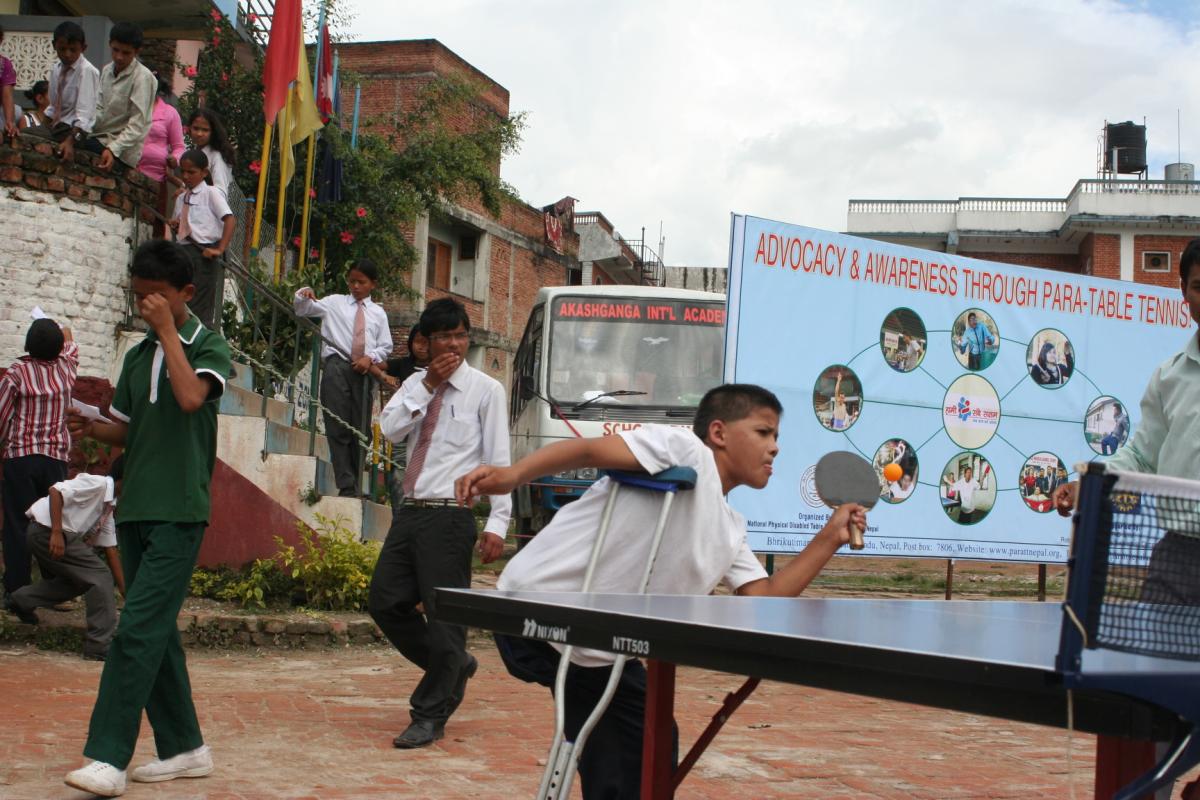 Nepal para-table tennis