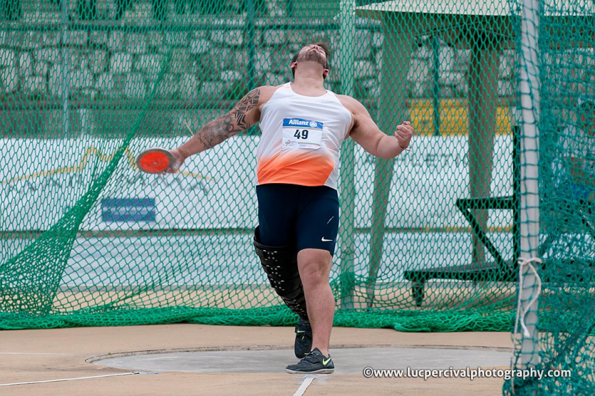 Aled Davies, IPC Grand Prix, Italy Aled Davies throwing a discus