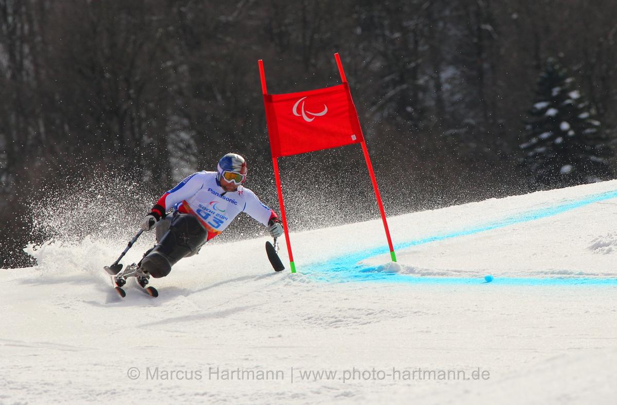 Yohann Taberlet, France just misses out on a medal in the men's giant slalom sitting category
