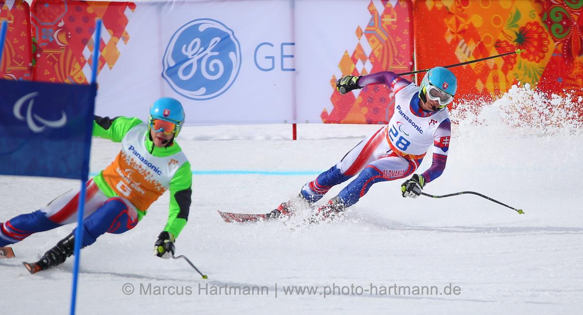 Jakub Krako, Slovakia day one in the men's downhill visually impaired