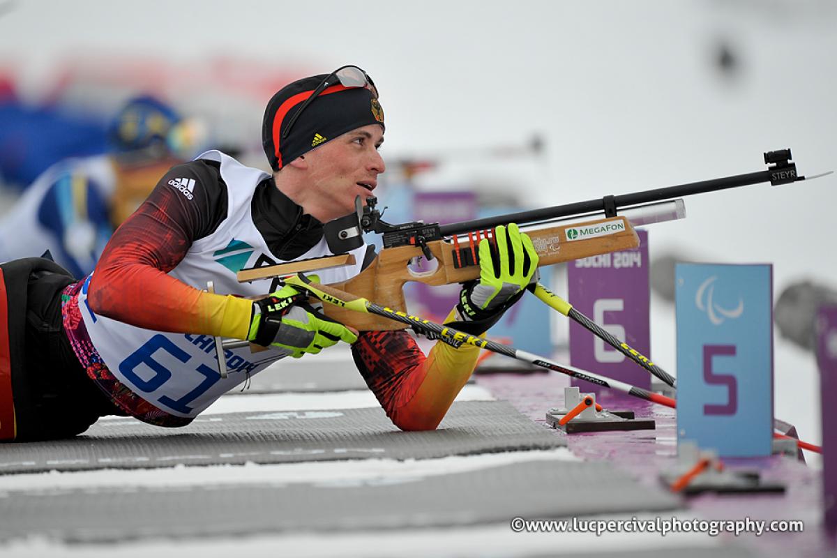 Martin Fleig of Germany competes at the Sochi 2014 Winter Paralympic Games.