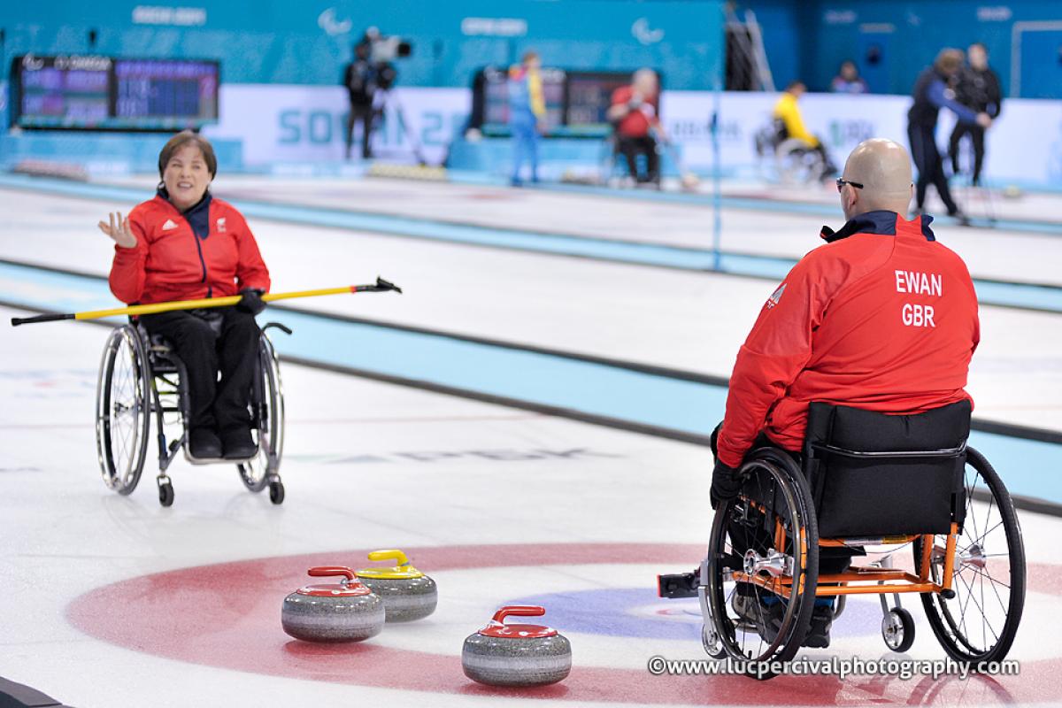 Aileen Neilson - Sochi 2014 Paralympic Winter Games Aileen Neilson examins her delivery